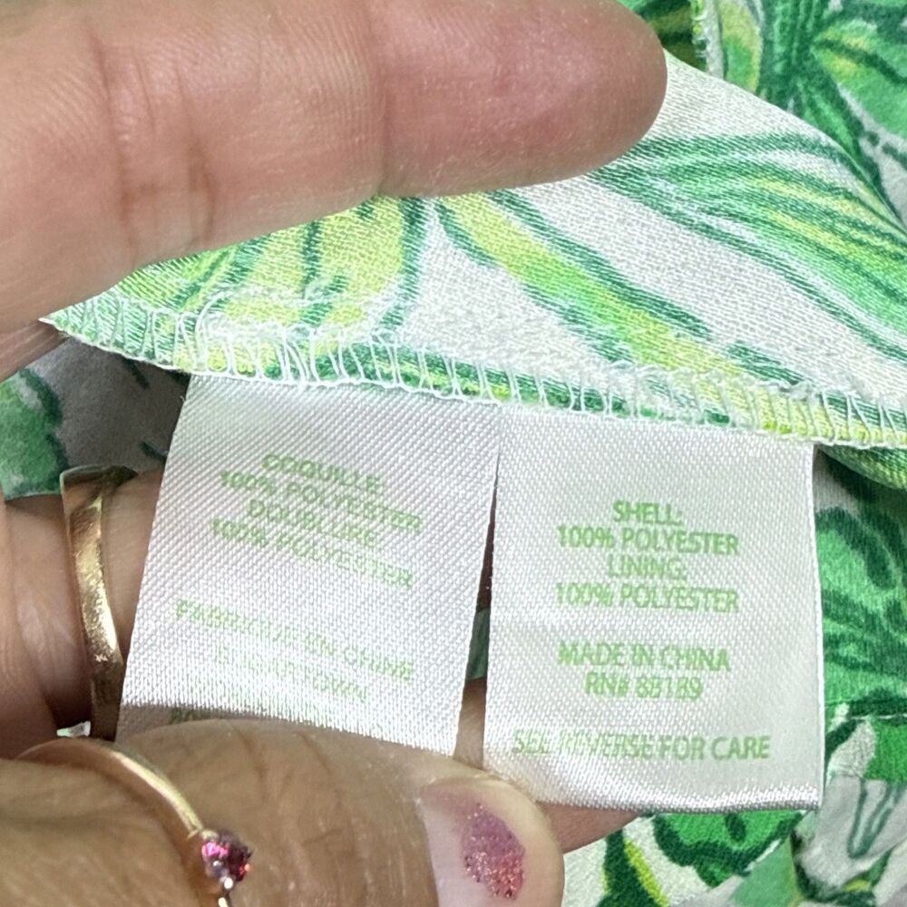 (T6) Lilly Pulitzer Pearl Romper Flamingle Engineered Flamingos Floral,Sz 4 - Picture 10 of 16